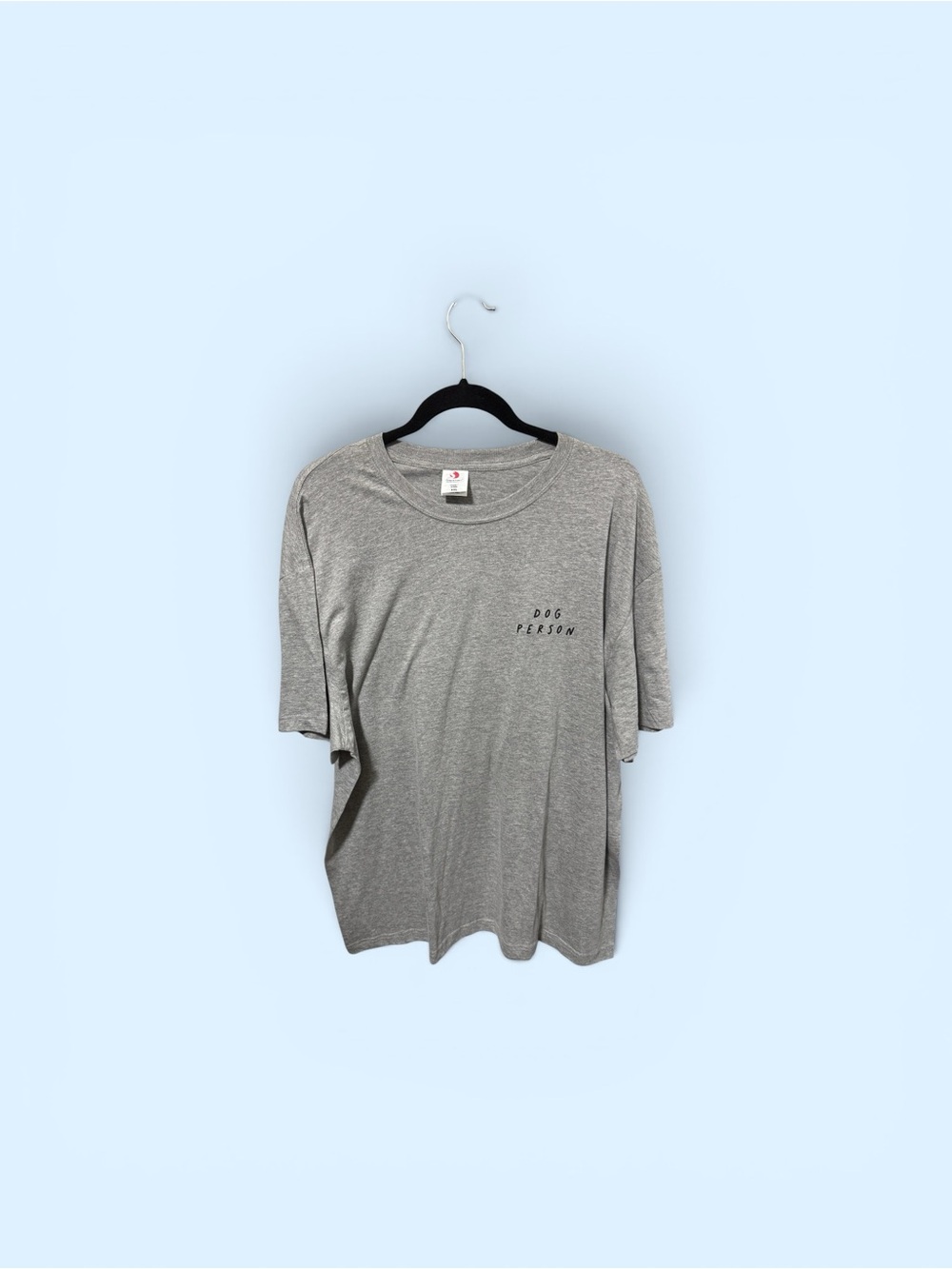 Gray 'Dog Person' Short Sleeve Tee by Stedman